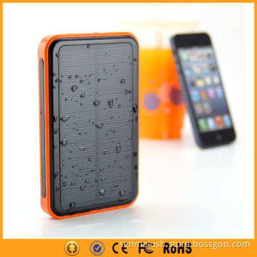 10000mAh Portable Waterproof Solar Charger Dual USB with LED Indicator